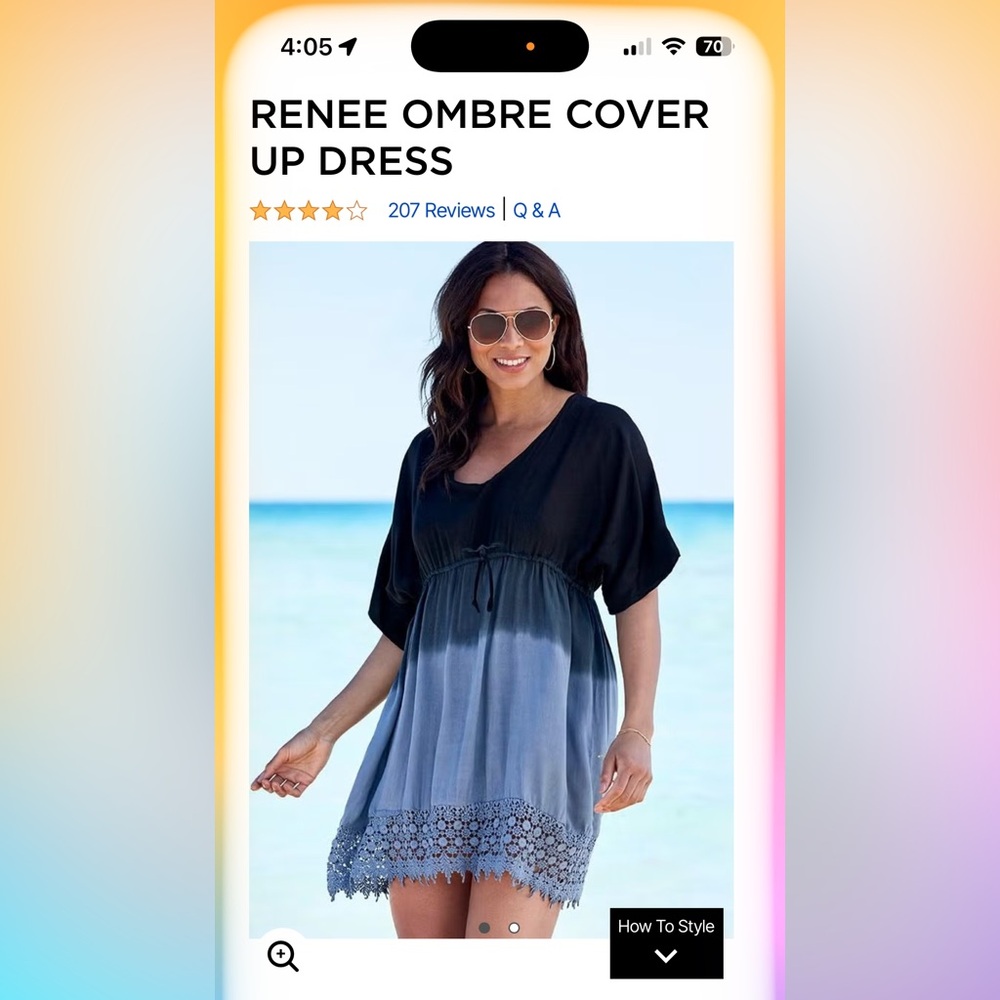 Swimsuits For All Charcoal Cover Up